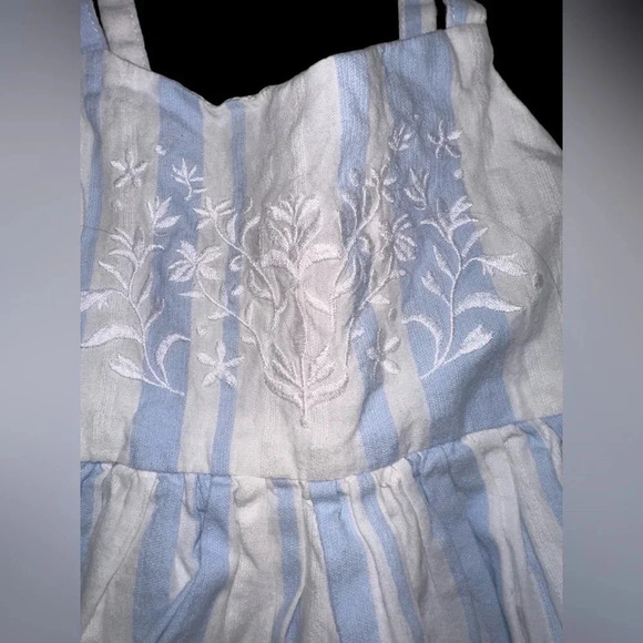 EUC Little Me 18m Blue And White Stripped dress with Diaper Cover. - Picture 5 of 7